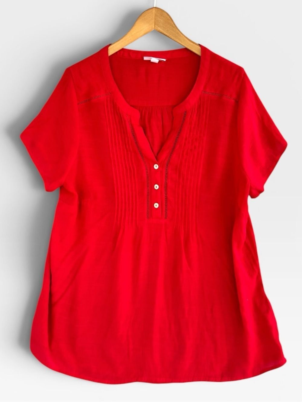 🎉5 for $45🎉 Westport top blouse shirt size 2X red